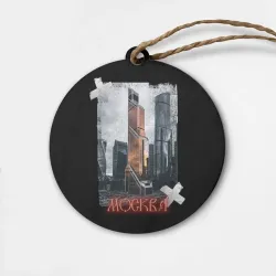 Деревянная игрушка круг Москоу Сити