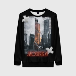 Женский свитшот 3D Москоу Сити