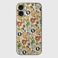 Чехол для iPhone 16 силиконовый с защитой камеры Studio Ghibli Hero