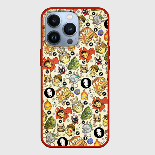 Чехол для iPhone 13 Pro Studio Ghibli Hero, цвет красный