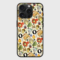 Чехол силиконовый для Apple iPhone 15 Pro матовый Studio Ghibli Hero