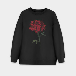 Женский свитшот oversize без начеса хлопок Манга Обещанный Неверленд