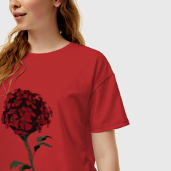 Женская футболка хлопок Oversize Манга Обещанный Неверленд - фото 2