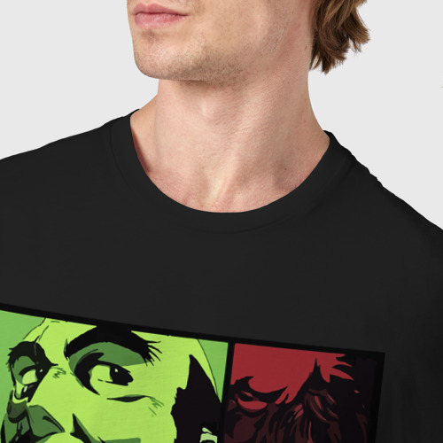 Мужская футболка хлопок Space cowboys, цвет черный - фото 6