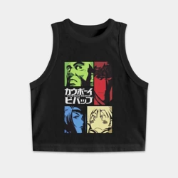 Женская укороченная майка-топ хлопок Space cowboys