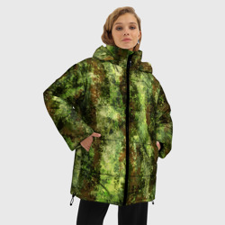 Женская зимняя куртка Oversize Пиксельный камуфляж Шерхан Лес - фото 2
