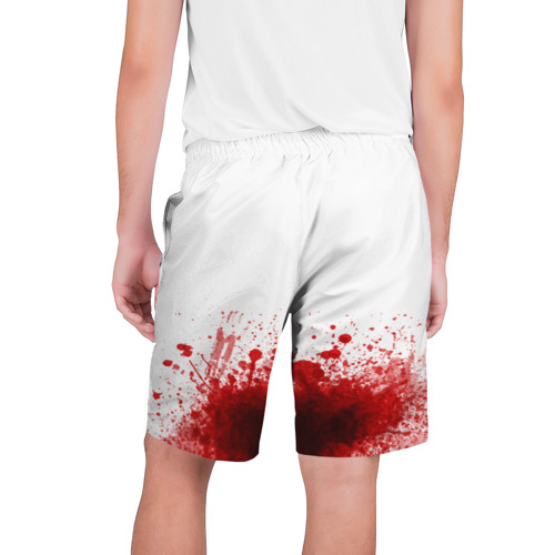 Мужские шорты 3D имитация крови (трэш), цвет 3D печать - фото 2