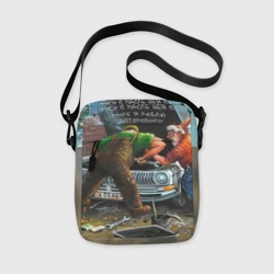 Сумка через плечо 3D Руки в масле, шея в мыле - автомобиль и мастера