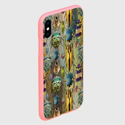 Чехол для iPhone XS Max матовый Яркие жуки - фото 2