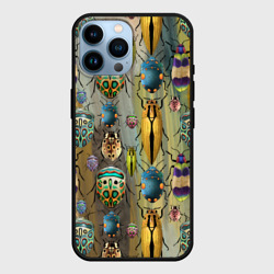 Чехол для iPhone 14 Pro Max Яркие жуки