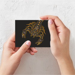 Поздравительная открытка Скорпион узорчатый - фото 2