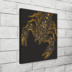Холст квадратный Скорпион узорчатый - фото 2