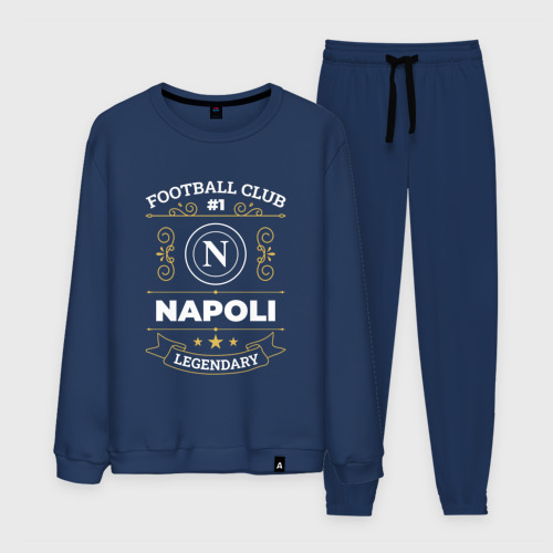 Мужской костюм хлопок с принтом Napoli / FC #1, вид спереди #2