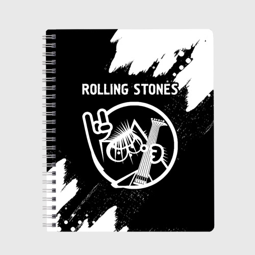 Тетрадь Rolling Stones - кот - Краска, цвет крупная клетка
