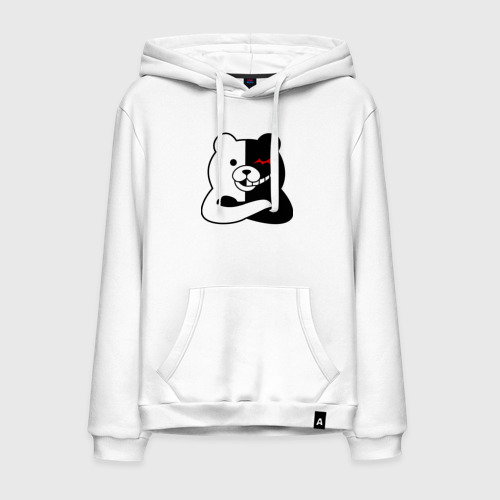 Мужская толстовка хлопок Monokuma черный, цвет белый