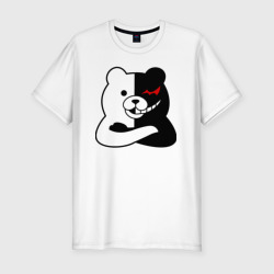 Мужская футболка хлопок Slim Monokuma черный