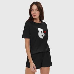 Женская пижама с шортиками хлопок Danganronpa мишка - фото 2