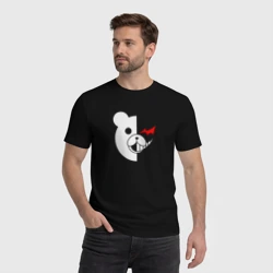 Мужская футболка хлопок Danganronpa мишка - фото 2