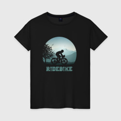 Женская футболка хлопок RideBike