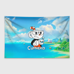 Флаг-баннер Cuphead сердитая чашечка