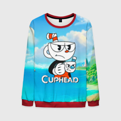 Мужской свитшот 3D Cuphead сердитая чашечка