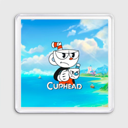 Магнит 55*55 Cuphead сердитая чашечка