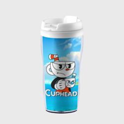 Термокружка-непроливайка Cuphead сердитая чашечка