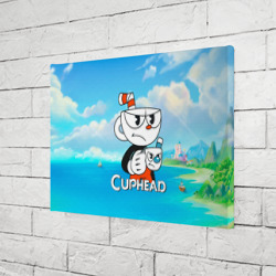 Холст прямоугольный Cuphead сердитая чашечка - фото 2