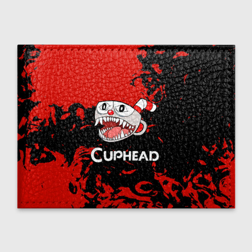 Обложка для студенческого билета Cuphead монстр  чашечка, цвет черный