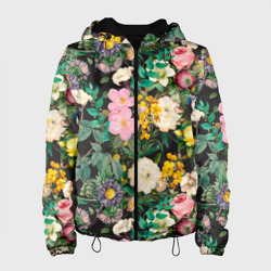 Женская куртка 3D Паттерн из летних цветов Summer Flowers Pattern