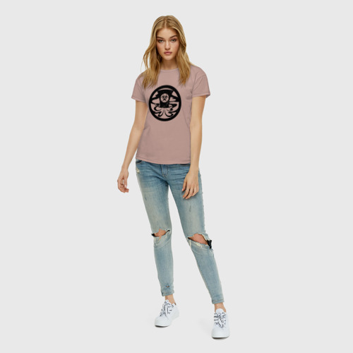 Женская футболка хлопок с принтом Бета-7, вид сбоку #3