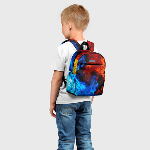 Детский рюкзак 3D Огонь - Вода Инь - Янь - фото 3