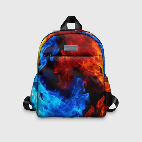 Детский рюкзак 3D Огонь - Вода Инь - Янь