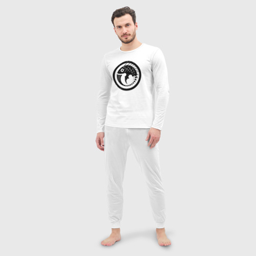 Мужская пижама с лонгсливом хлопок Гамма-5, цвет белый - фото 3