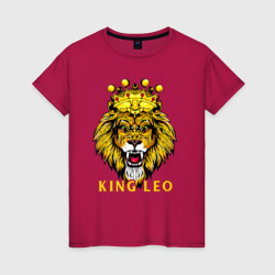 Женская футболка хлопок King Leo Король Лев