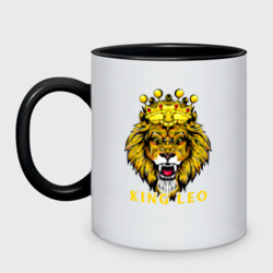 Кружка двухцветная King Leo Король Лев