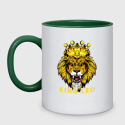 Кружка двухцветная King Leo Король Лев