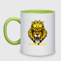 Кружка двухцветная King Leo Король Лев