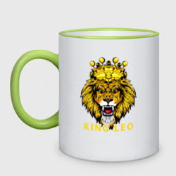 Кружка двухцветная King Leo Король Лев