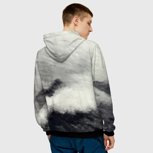 Мужская толстовка 3D с принтом Burzum - Draugen, вид сзади #2