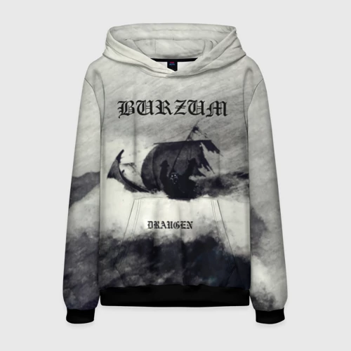 Мужская толстовка 3D с принтом Burzum - Draugen, вид спереди #2