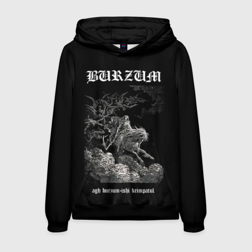 Мужская толстовка 3D Burzum ishi krimpatul, цвет черный