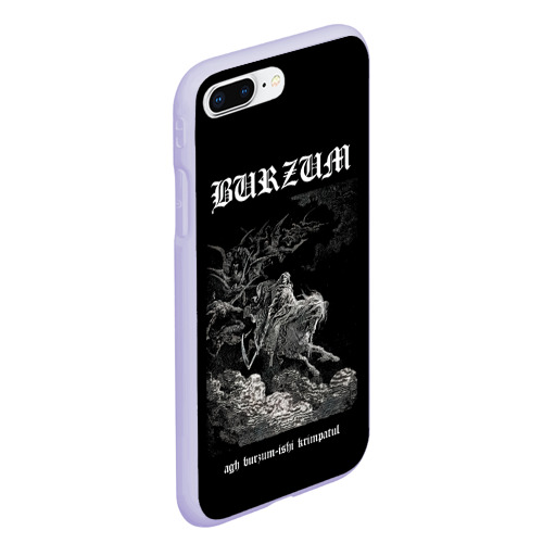 Чехол для iPhone 7Plus/8 Plus матовый с принтом Burzum ishi krimpatul, вид сбоку #3