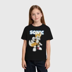 Детская футболка хлопок Майлз Тейлз Прауэр Sonic Видеоигра - фото 2