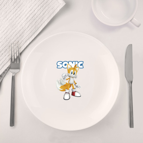 Набор: тарелка + кружка Майлз Тейлз Прауэр Sonic Видеоигра - фото 4