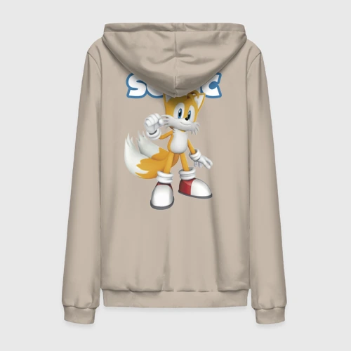 Мужская толстовка на молнии хлопок Майлз Тейлз Прауэр Sonic Видеоигра