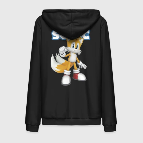 Мужская толстовка на молнии хлопок Майлз Тейлз Прауэр Sonic Видеоигра