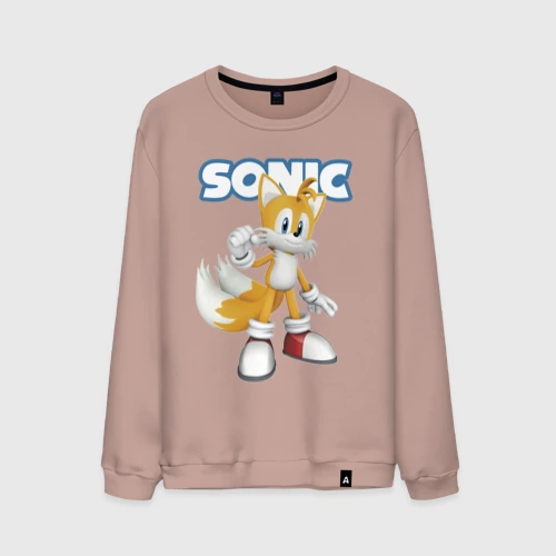 Мужской свитшот хлопок Майлз Тейлз Прауэр Sonic Видеоигра