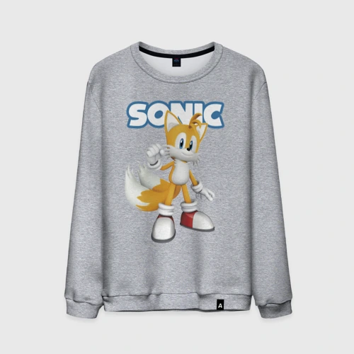 Мужской свитшот хлопок Майлз Тейлз Прауэр Sonic Видеоигра