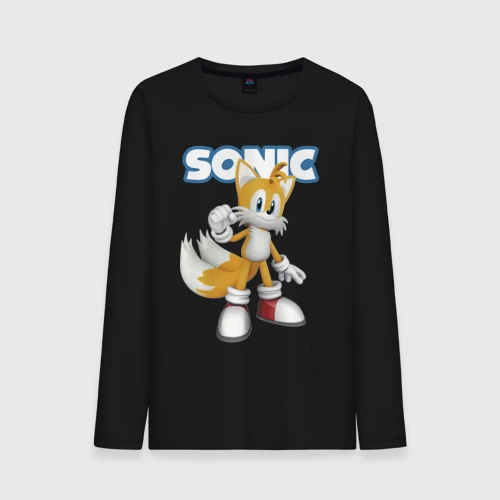 Мужской лонгслив хлопок Майлз Тейлз Прауэр Sonic Видеоигра
